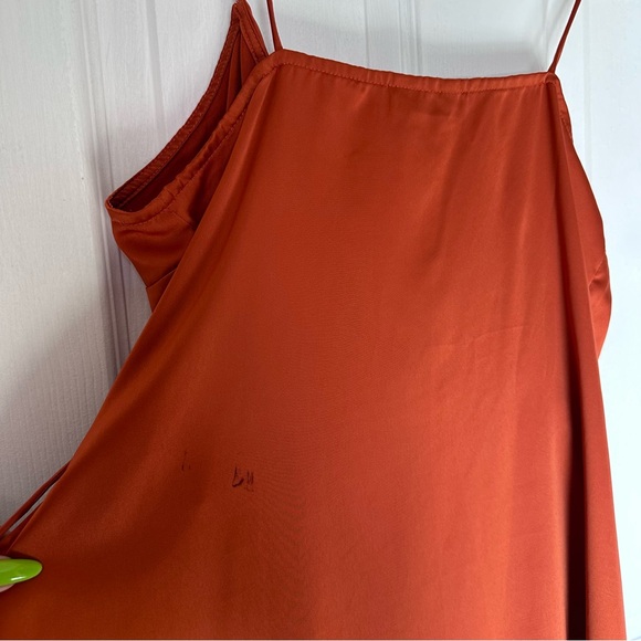 Motel Rocks Rust Wrap Mini Dress - Picture 4 of 4